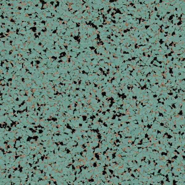 Green Turquoise rubber cork floor